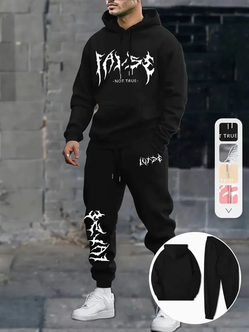 

Новый мужской комплект на весну и осень 2025 имеет повседневный модный и удобный 3D-принт.