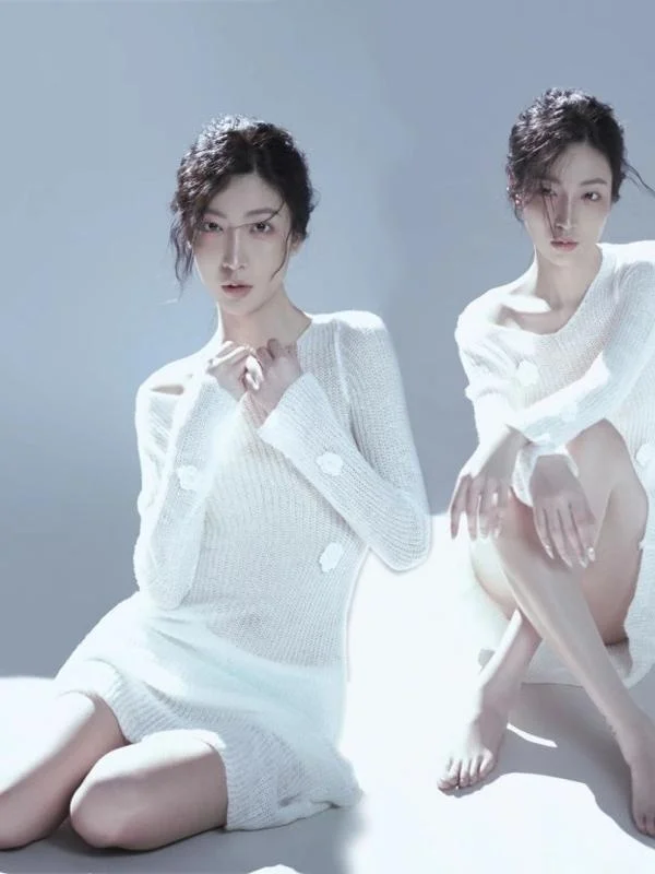 

Новое вязаное платье для фотостудии: персонализированный костюм для художественной фотосъемки, одежда для фотосессий в стиле «чистое желание» и «фея»