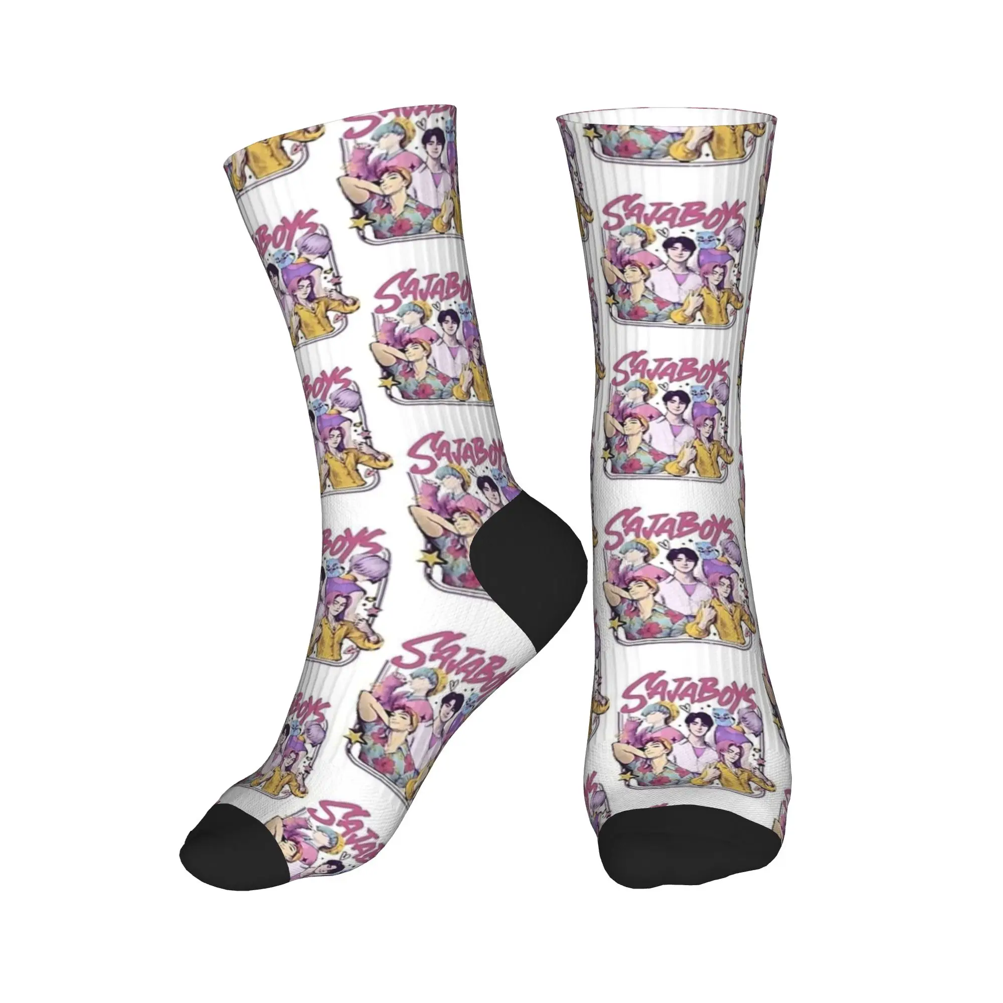 الكرتون ساجا بنين Kpop شيطان الصيادين الجوارب Kawaii جوارب الخريف عدم الانزلاق النساء الرجال الجوارب عالية الجودة تصميم الجري الجوارب #2