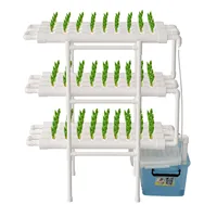 Hydroponic Grow Kit 108 Factory Sites 3 Layer Plant PVC Hydroponics 12 Pipes Hydroponics Culture Garden Plant System