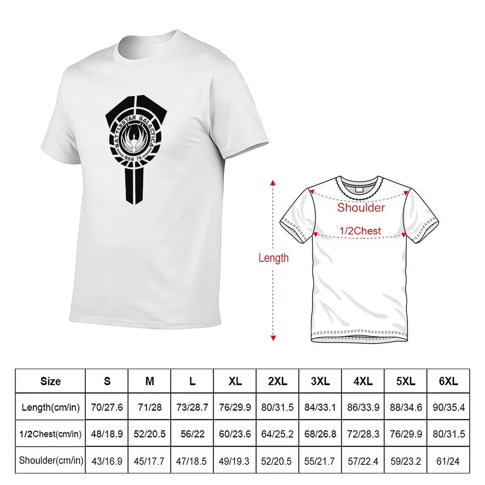 battlestar galactica logo - So Say We All T-Shirt man t shirt summer t shirts for man graphic tees T-Shirt