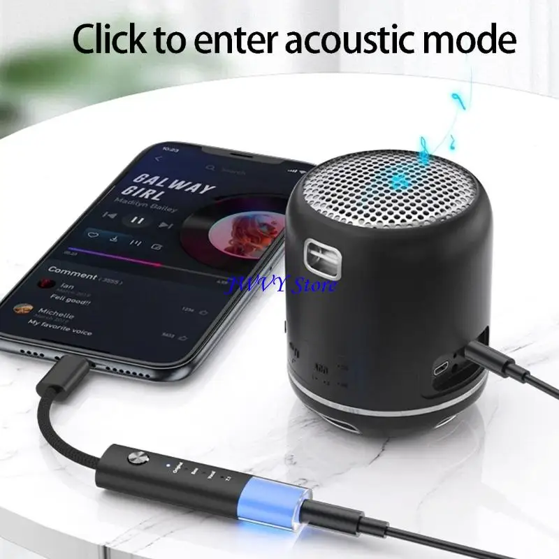 

573A Hi-Fi Аудио Тип C до 3,5 мм Кабель-переходник для слухового преобразователя, плетеный дизайн, устойчивый к запутыванию