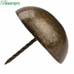 1Pc 50MM Antique Bronze Upholstery Nail Decorative Upholstery Tacks Stud Wooden Box Furniture Decorative Nails Pushpin Doornail