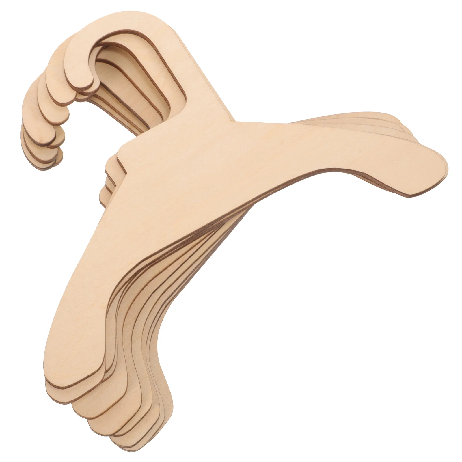 

10Pcs Wooden Pet Clothes Hangers Lightweight Dog Cat Drying Rack Small Hangers for Closet Bathroom Courtyard Practical