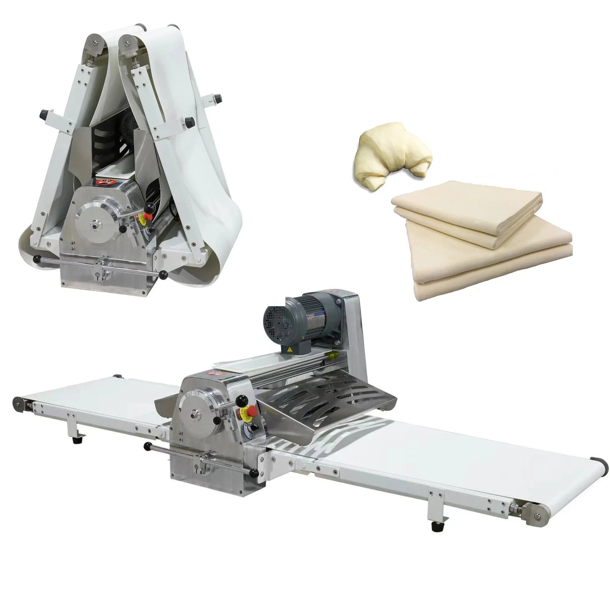 Dough Sheeter Vertical Press Baking Dough Pastry S Stainless Steel Table Top Butter Puff Pastry heeter