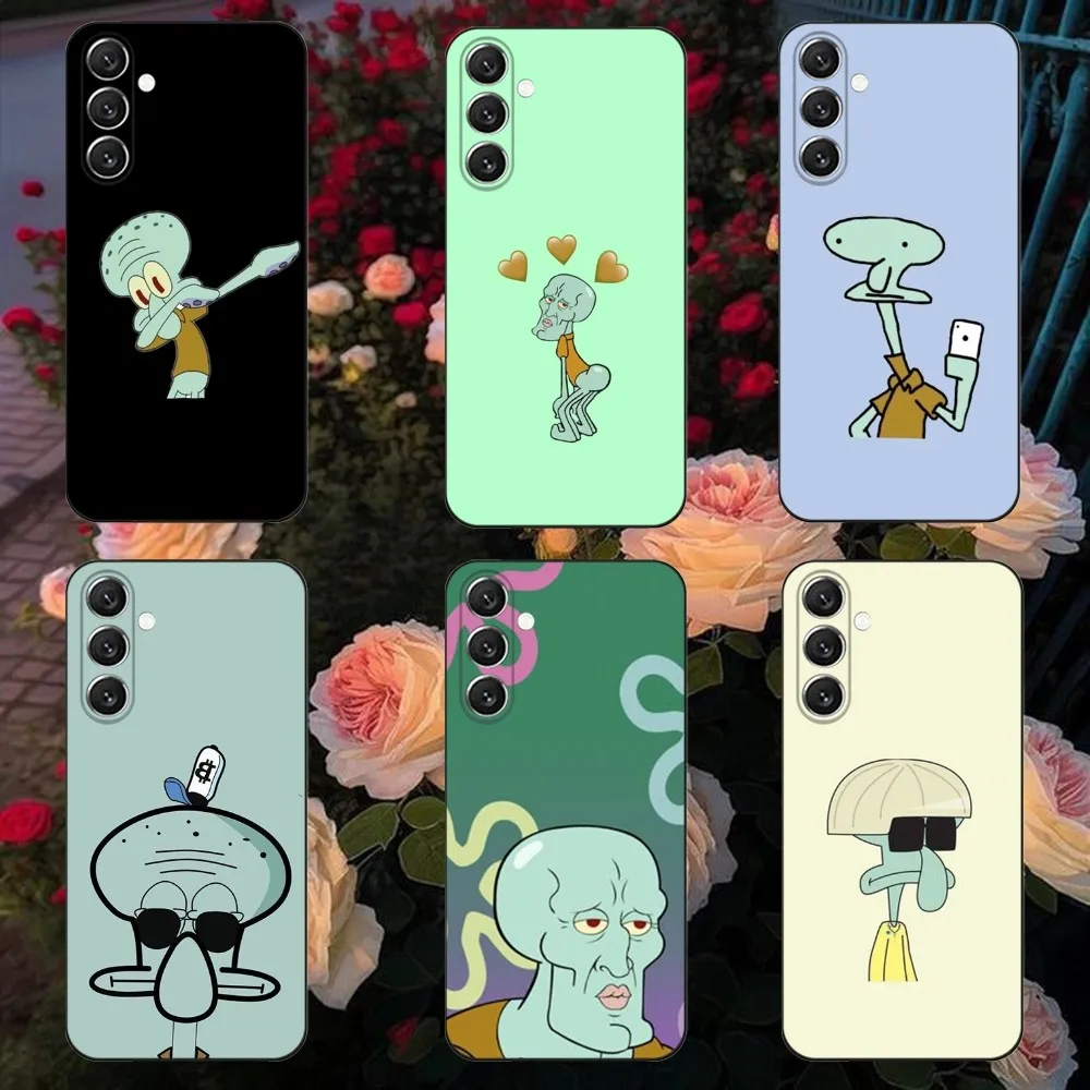 

Squidward Tentacles Phone Case Phone Case For Samsung Galaxy A13,A21s,A22,A31,A32,A52,A53,A71,A80, Soft Black Shell