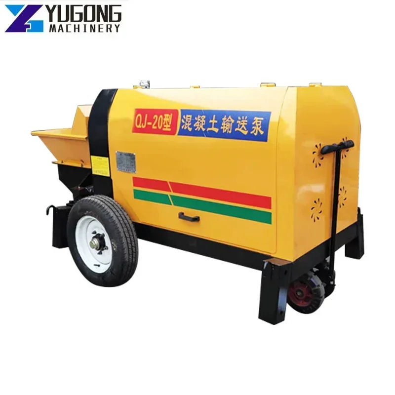 YG Stone Concrete Pump Secondary Structure Column Pumping Pressure Strong Particles Hydraulic Structure Pouring Pump Machine