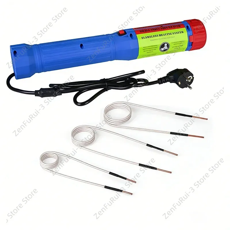 3/8 Coils 1400W Magnetic Induction Heater Kit Automotive Flameless Heat Induction Heating Machine Car Repair Tool