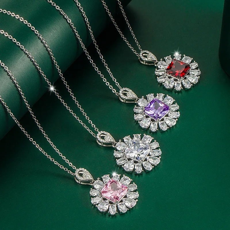 

New Accessories Flower Necklaces European and American Vintage Bohemian Style