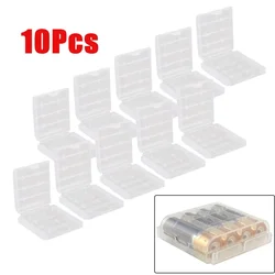 10pcs Battery Plastic Protecting Case Cover Holder AA/AAA Battery Storage Box Container Organizer For 4xAA 5xAAA Batteries Parts