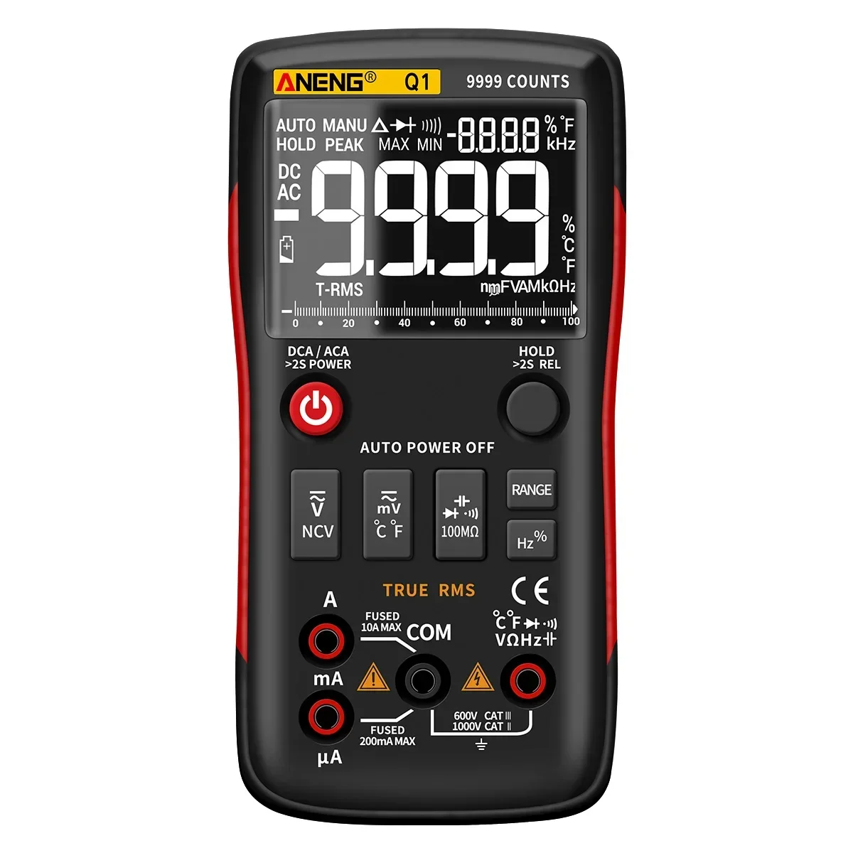 ANENG Q1 True-RMS Digital multimeter esrmeter testers automotive electrical dmm transistor peak tester meters resistor