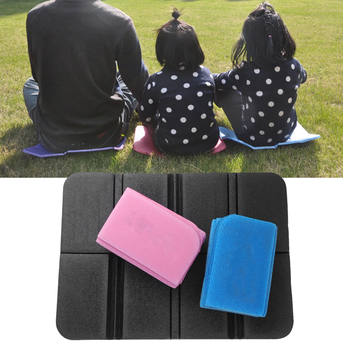 

3 Pcs Outdoor Camping Mat Lightweight Waterproof Foldable XPE Material Picnic Pad Beach Blanket Large Size Family Hiking Travel