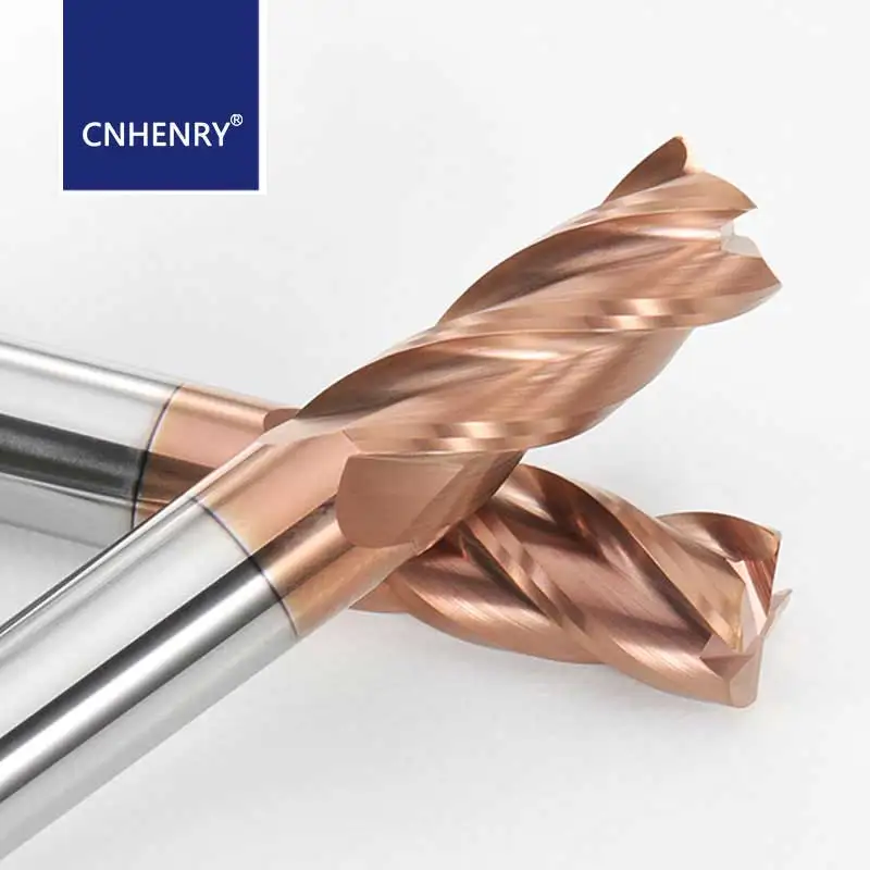 HRC55 Carbide Corner Radius End Mill TiAlN Coated 4 Flute CNC Milling Cutter For Steel Stainless Steel Mold Steel  D1-D12MM