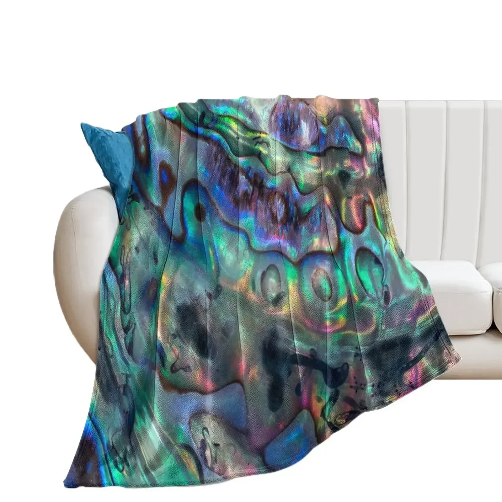 Paua Abalone Shell Throw Blanket Stuffeds For Decorative Sofa Blankets