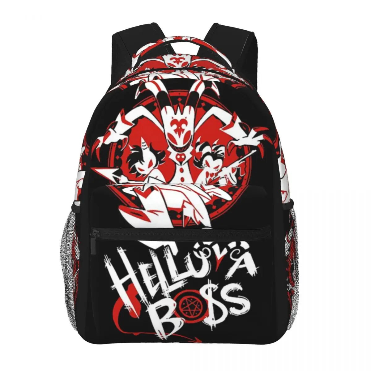 Hazbin-Hotel - Helluva Boss For Girls Boys Large Capacity Student Backpack Lightweight waterproof Backpack 16in