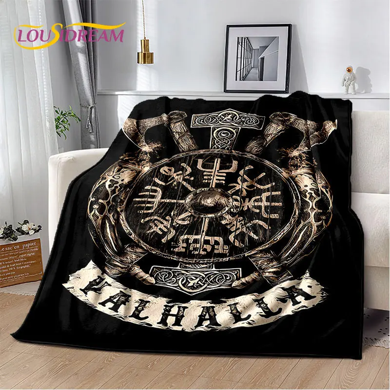 Viking Norse Mythology Yggdrasil Tree of Life Soft Plush Blanket,Flannel Blanket Throw Blanket for Living Room Bedroom Bed Sofa