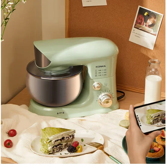 Kangjia multi-functional kitchen machine small household and dough machine kneading automatic egg and milk mixer, Morandi Green