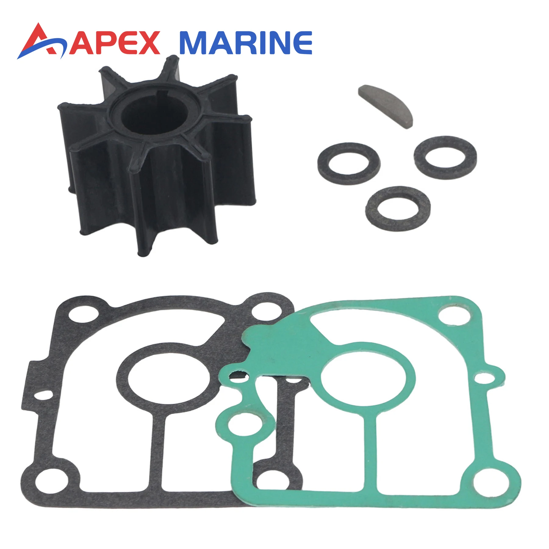 Kit de Reparo do Impulsor 47-8M0135803 Compatível com Motores de Popa Mercury Marine 4 Tempos 9.9HP 15HP 20HP Peças de Motor de Barco 8M0214944