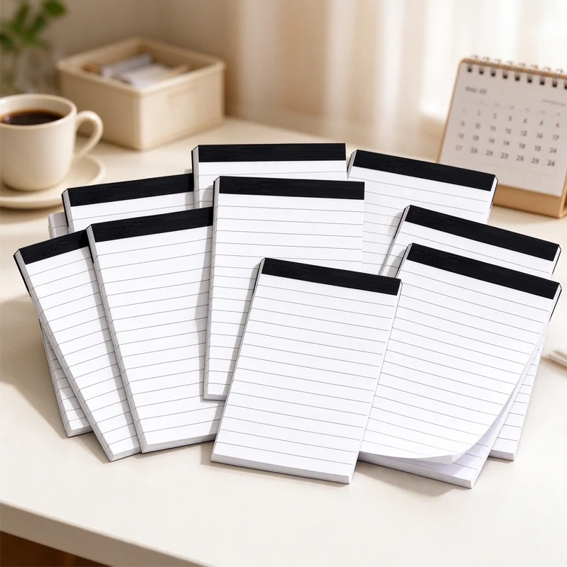 5/10 Pack Easy Tear-off Ruled Lined Writing Pads, Multipack Scratch Pads for Daily Notes, Shopping Lists & Task Planning