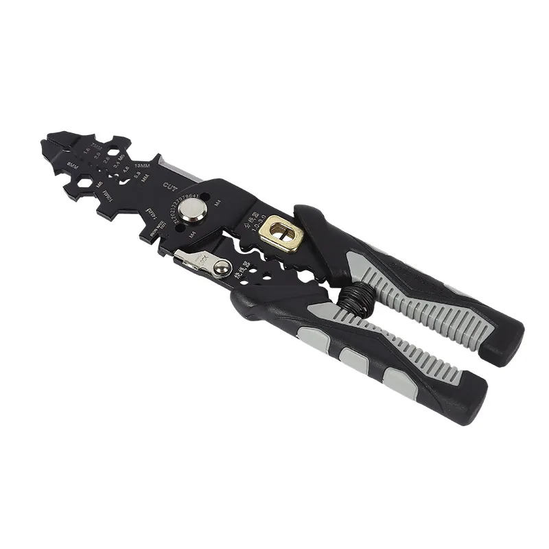 25 In 1 Multifunctional Steel Pliers Tool Kit Cable Cutter Knife With Winding Crimping Function
