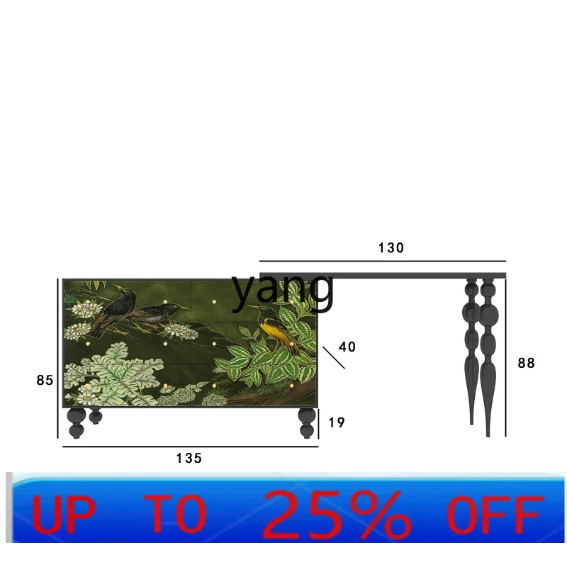 

LTT retro tropical rainforest storage six cabinets home bedroom dresser integrated living room decoration