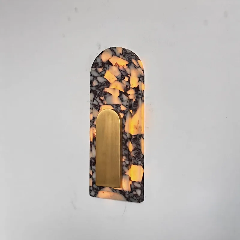 Modern Nordic Luxury Marble Wall Mounted Sconce Designer Lighting for Foyer Hallway Sofa Background & Bedroom Bedside Decor