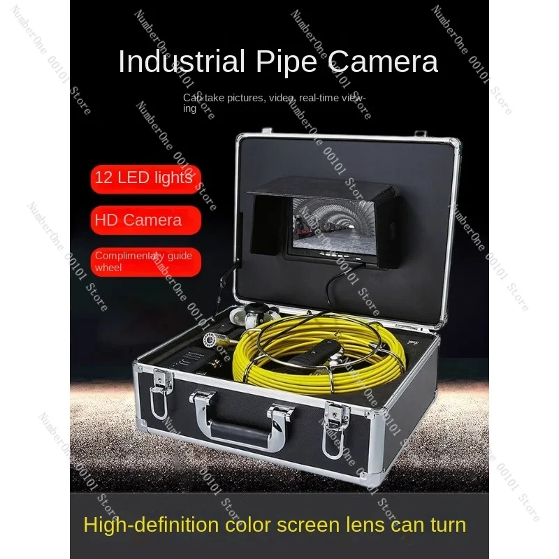 Qiao Jiang Industrial Pipe Endoscope Visual HD Camera Municipal Sewer Pipe Video Detector Waterproof