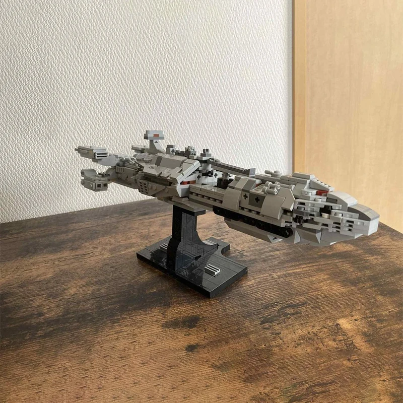 

610pcs MOC Starship Troopers Rodger Young Midi Scale Icons Model Building Blocks Construction Toys Christmas Gifts Education