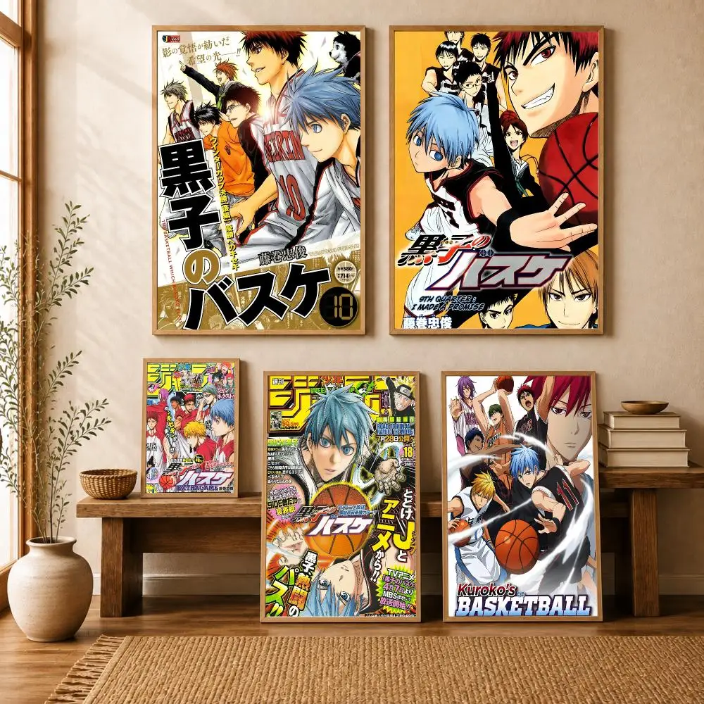 Anime K-Kurokos Basketball Energetic Poster Modern Home Living Bedroom Bar Hallway Waterproof Wall Art Aesthetic Decor