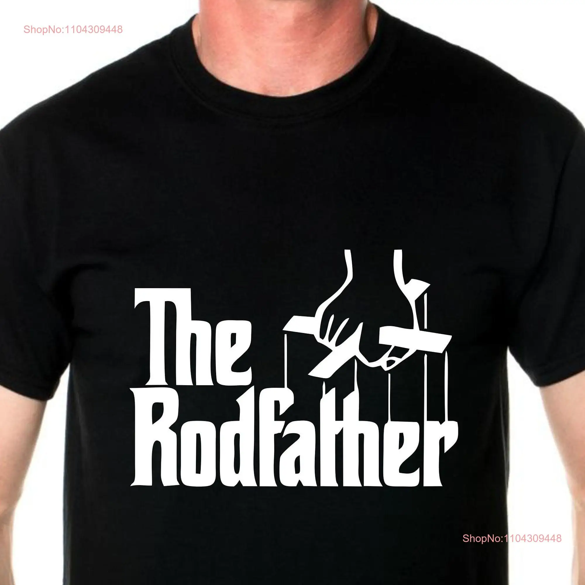 Print4u The Rodfather Fishing Father's Day Mens Birthday Novelty Funny T Shirt long or short sleeves