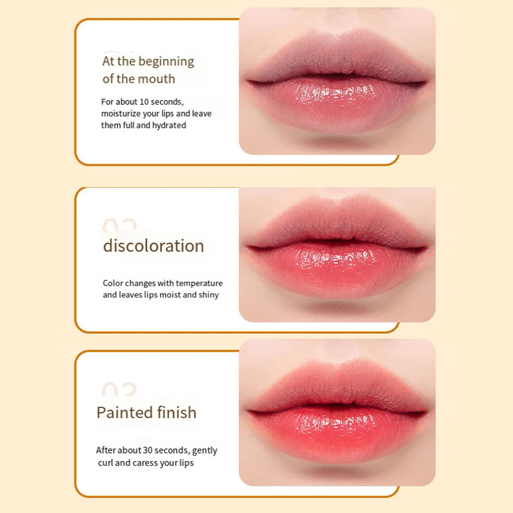 Magic Lipstick Color Changing Long Lasting Lipstick Waterproof Red Lip Jelly Stick Lip Plumper Kawaii Makeup Girl Cute Cosmetics