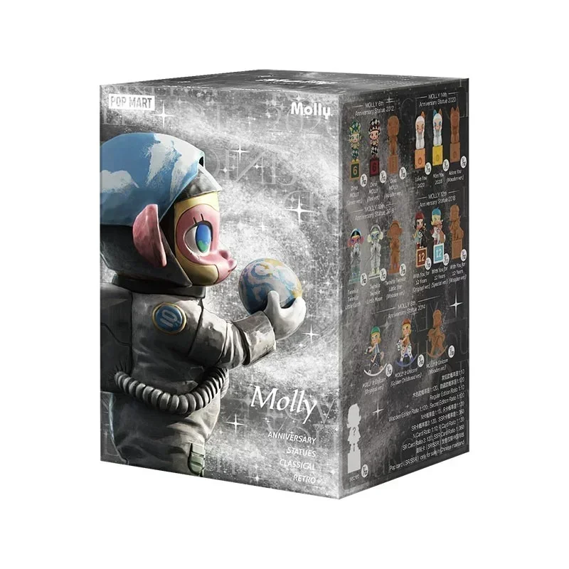 

POP MART Molly Anniversary Edition Retro Series Blind Box Mystery Figure Action Toy Surprise Gift Bag Classic Collectible