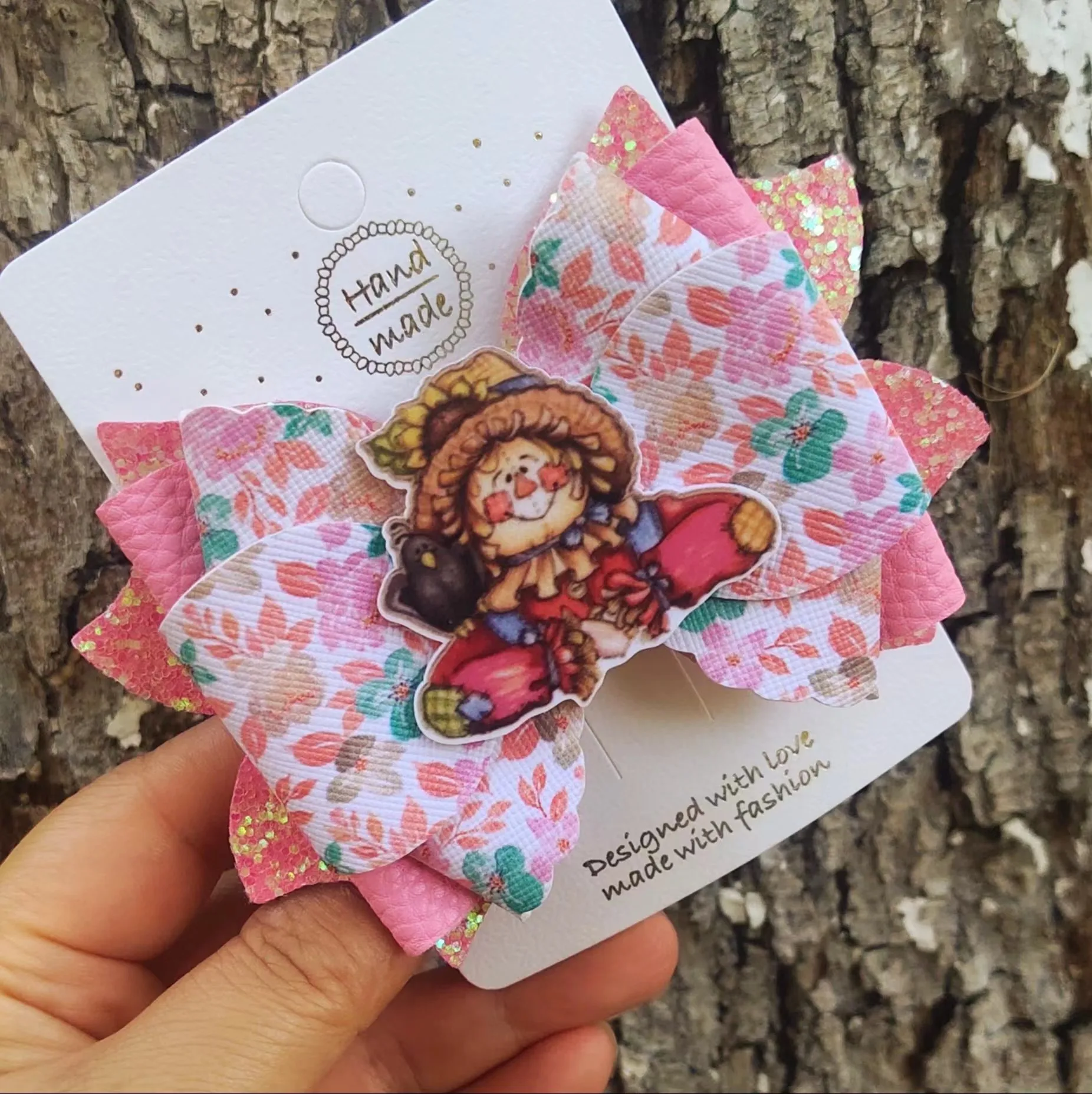 Picture 3: Thumbelina 4 Inch Shaker Thanksgiving Day Hair Bows for Girls Cute Hair Clips Headwear Hairpins Hair Accessories