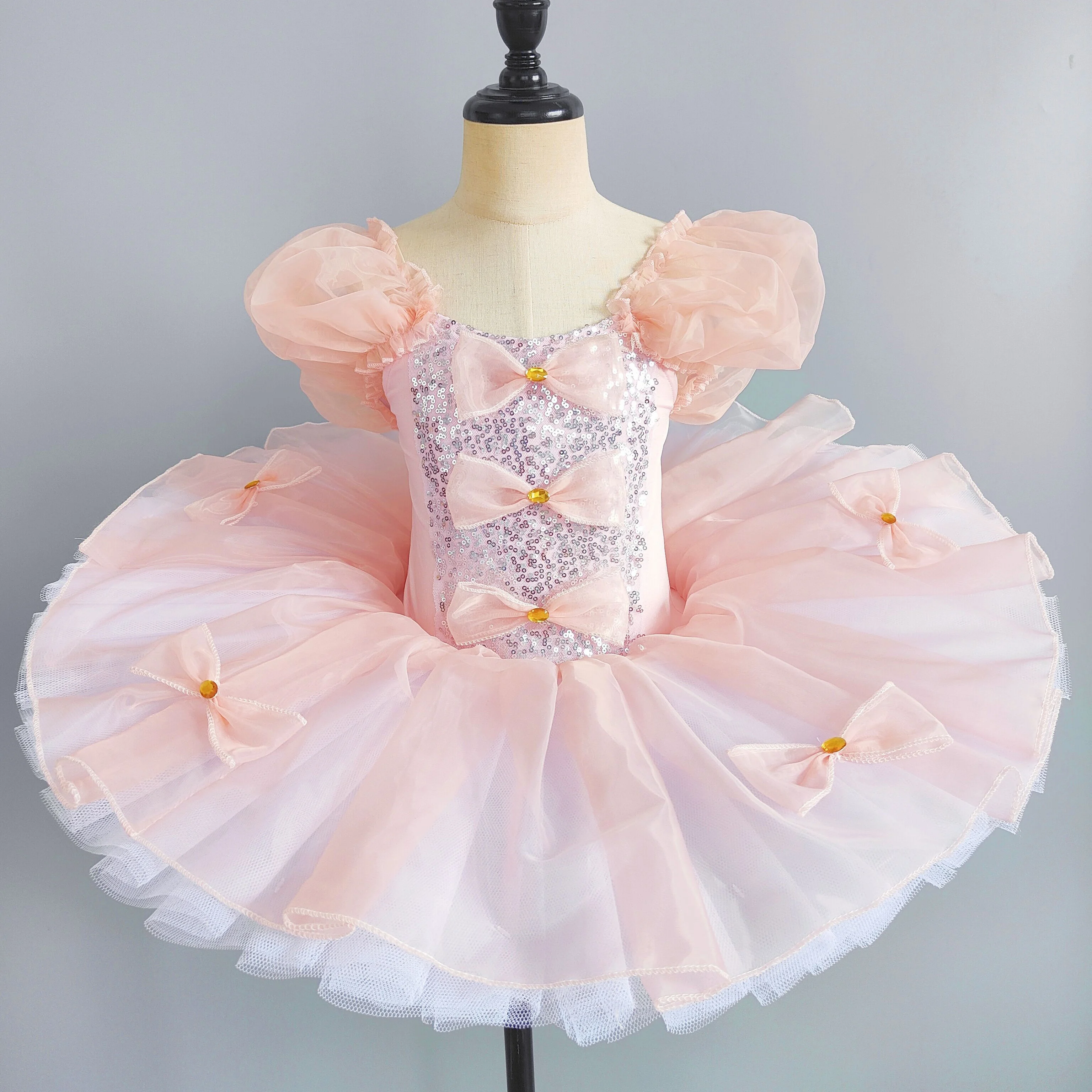 Ballet Profissional Tutus Dance Wear para Meninas, Bailarinas do Lago dos Cisnes, Trajes de Dança Moderna, Kids Party Dress, Bailarina Clothing