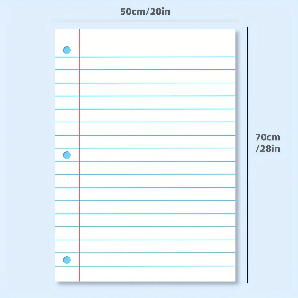 2-piece Erasable Poster Set (with 4 Oil-based Pens), Large-sized Grid Whiteboard Chart, Suitable for Classrooms and Offices