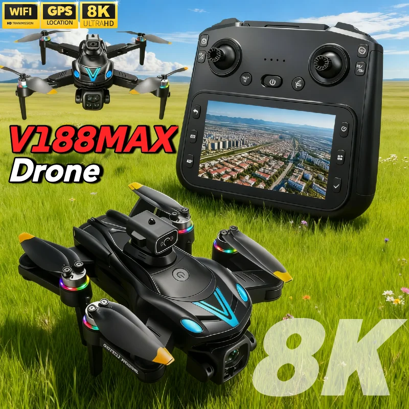 

for Genuine V188MAX Professional Foldable Quadcopter Drone with Brushless Motor, 4K Three HD Camera & 5G WIFI Aerial Photog