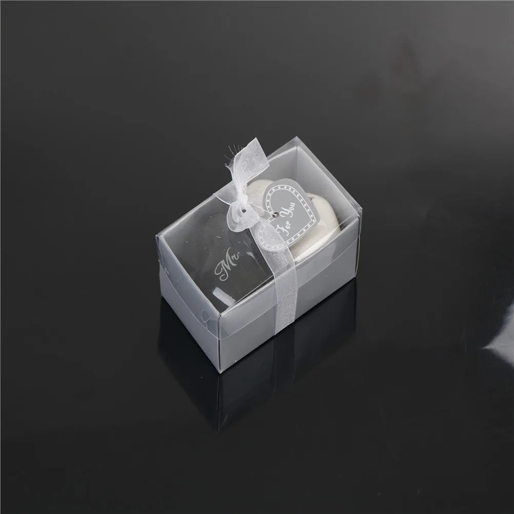 2Pcs box Home decoration Ceramic Mr or Mrs couple gift Salt Pepper Shakers Canister Set Wedding Party Decor girlfriend storage