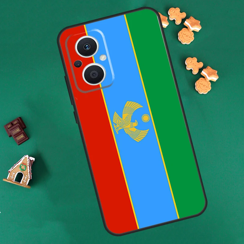 Dagestan Flag Coat Of Arms Case For OPPO Reno 8 10 Pro 4Z 5Z 8T 4 5 6 7 Lite OPPO Find X6 Pro X3 X2 Neo X5 Lite Cover