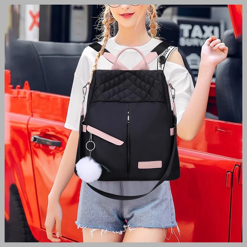 2024Women Backpack Oxford Female Anti Theft Backpack School Bag For Teenager Girls Sac Hot Sale shoulder bag Cute backpack