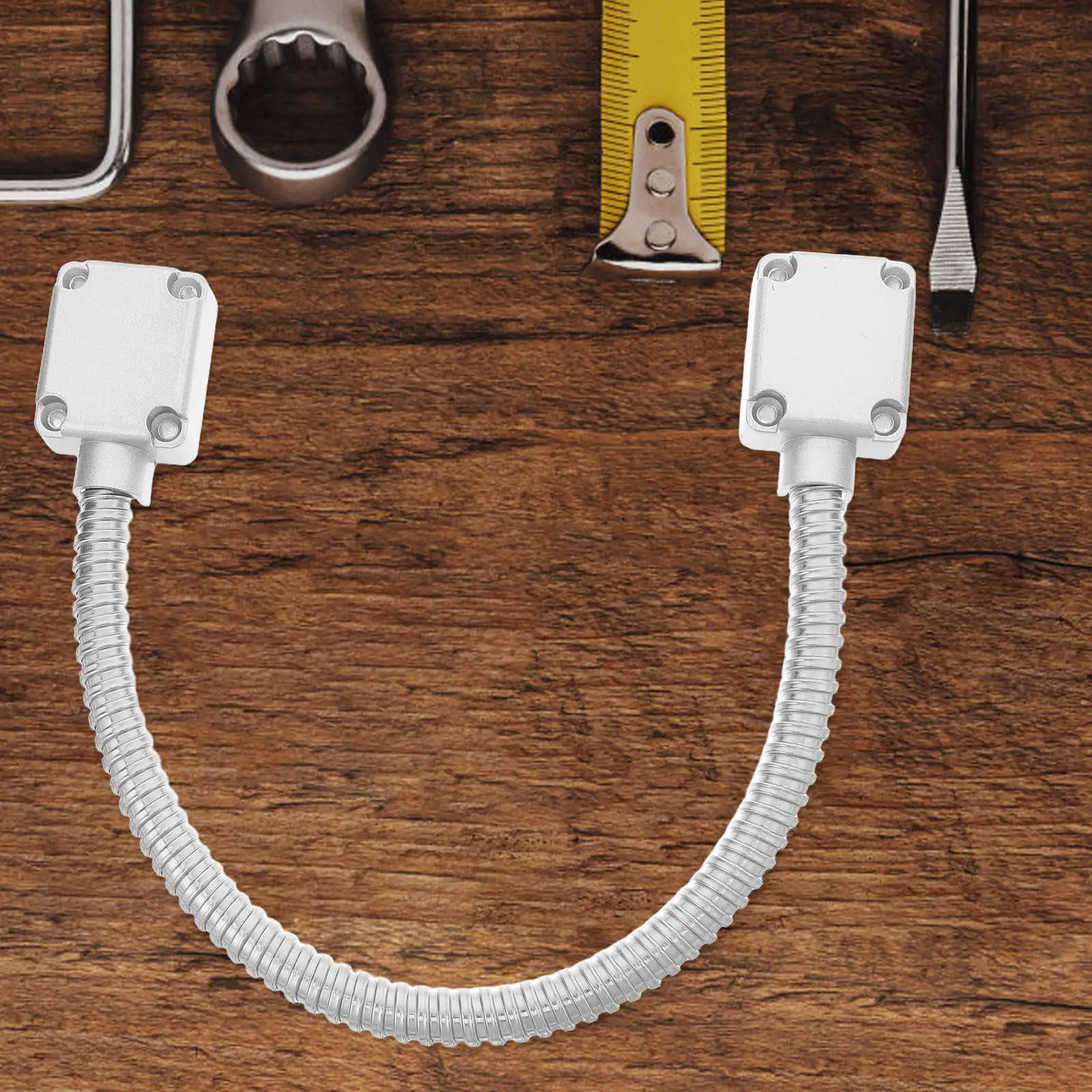 Heavy Duty Stainless Steel Door Loop Protector Flexible Wire Protection Sleeve for Access Control Systems Door Hardware Security