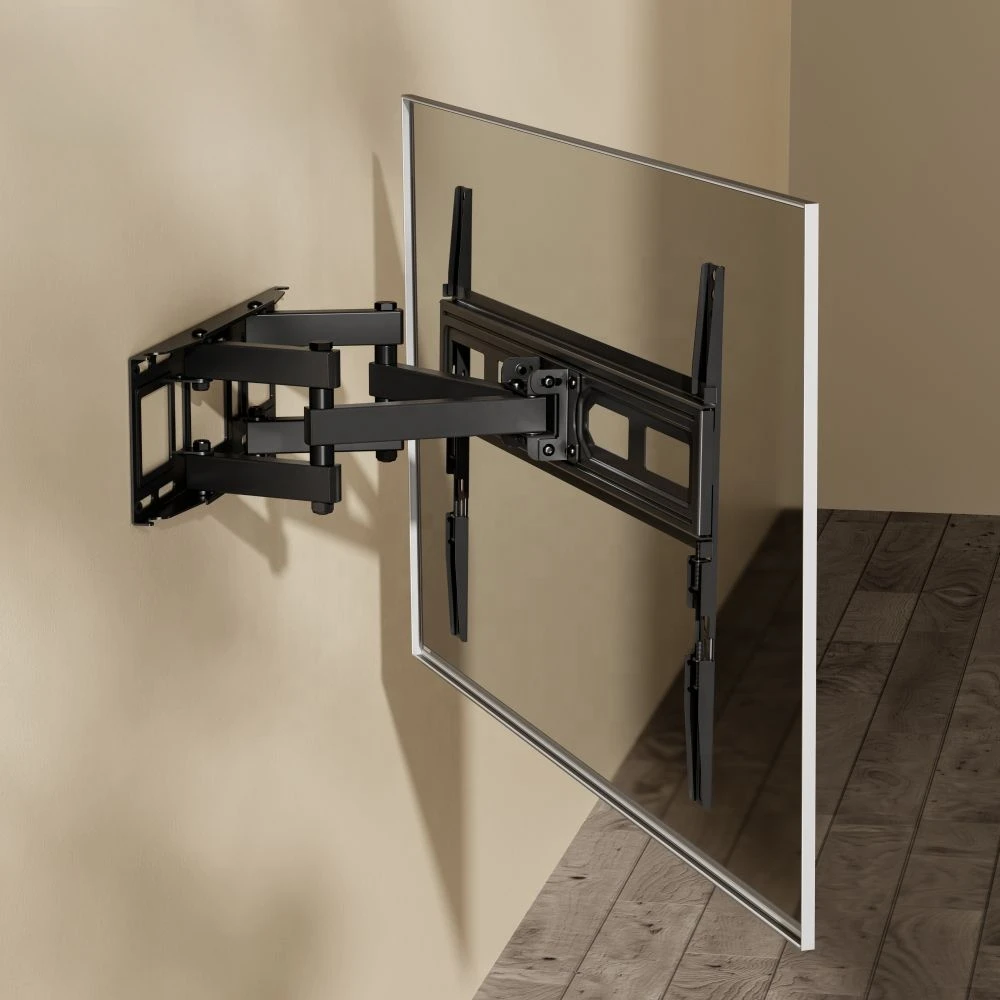 Wholesale economic articulated arm adjustable rotary tilt full-motion TV hanger wall bracket, suitable for 37-80 inches