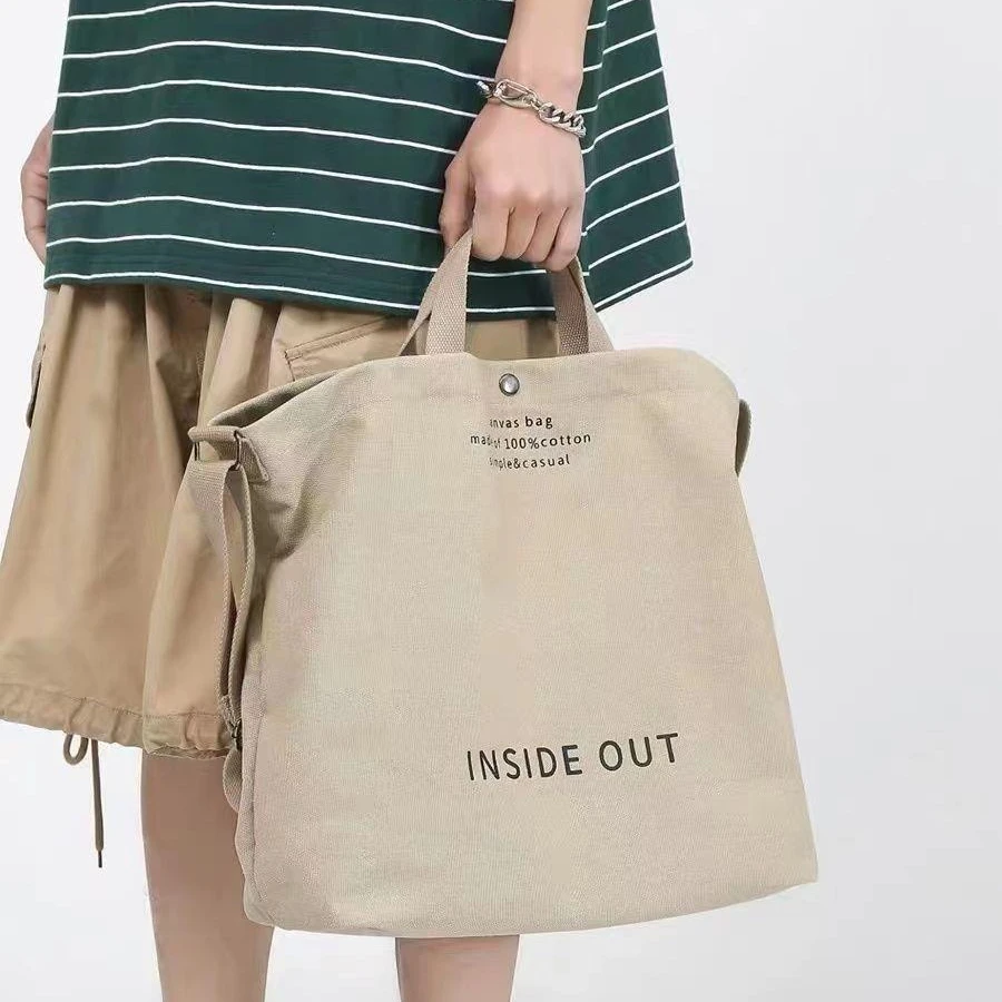 Canvas Crossbody Bag High-quality Canvas Large-capacity Handbag Commuting bag Male College Student Commuting Single-shoulder BAG