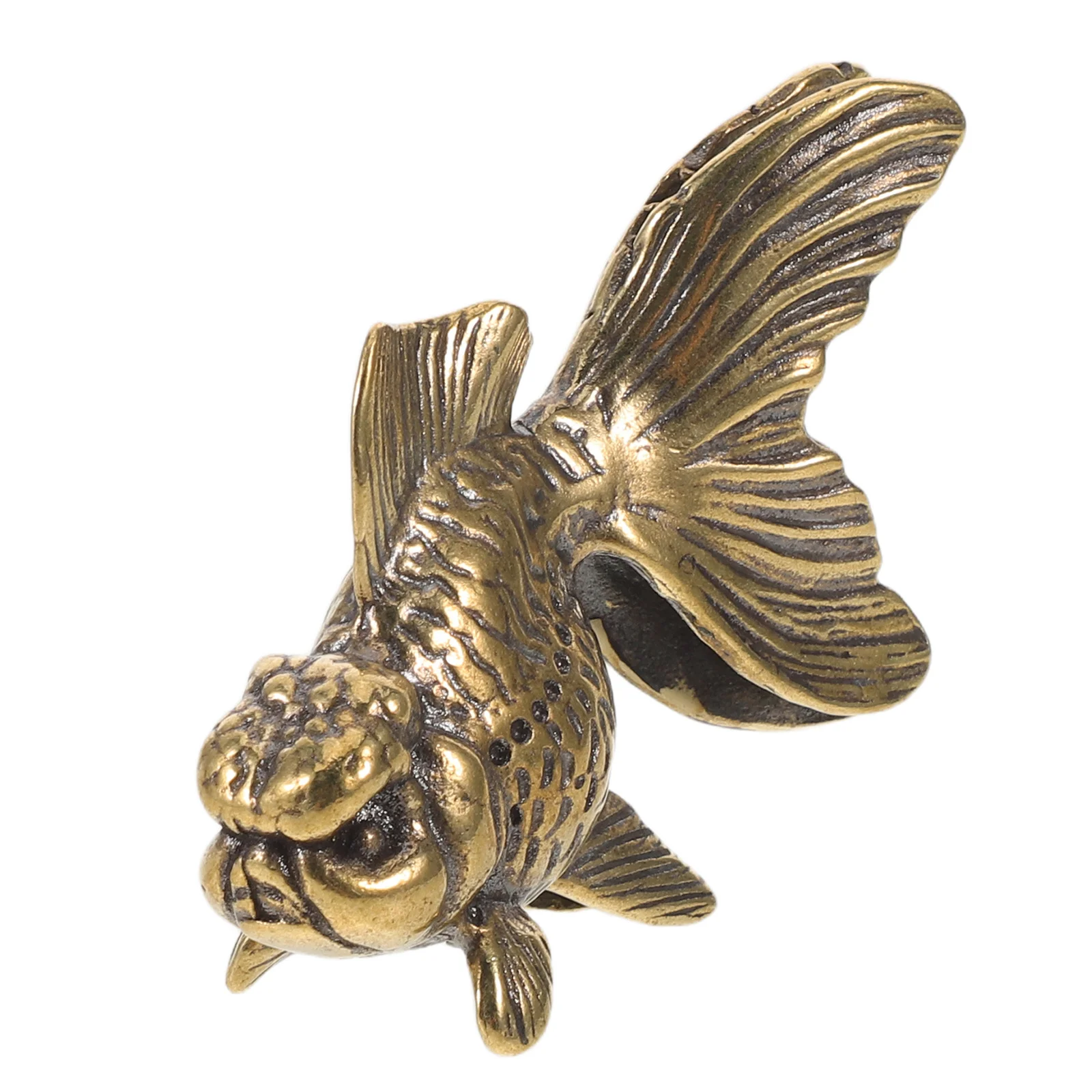 

Intricate Goldfish Statue Aesthetic Accent Piece for Any Space Realistic Look and Feel 12cm Tall Enhances Any Setting