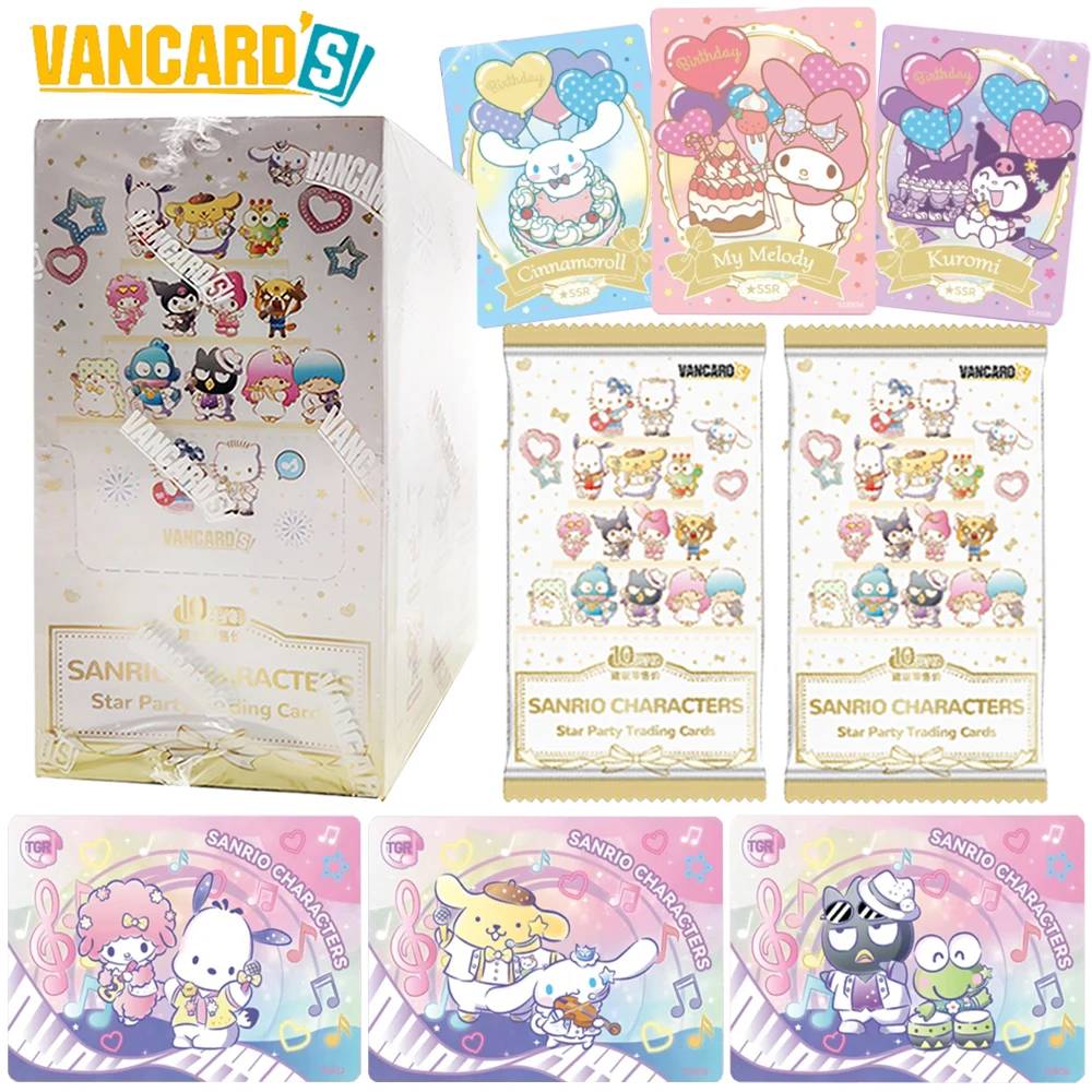 

Оригинальная коллекционная карта Vancard Sanrio с розовым бриллиантом, милая мультяшная карта сокровищ со звездой, подарок-сюрприз на день рождения для друзей