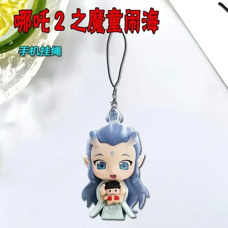 Anime Ne Zha 2 Ao Bing 코스프레 전화 로프 체인 배낭 장식 펜던트 생일 선물 소년 소녀