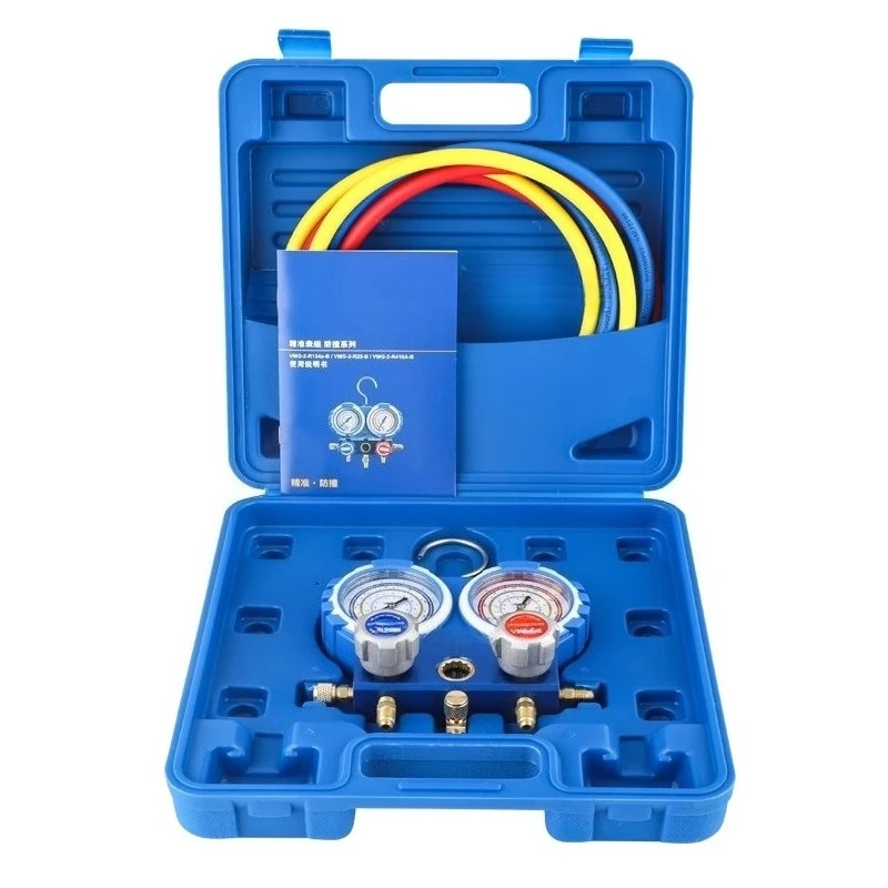 

Air Conditioner Refrigerant Charging Gauge Set V M G-2-R410A-B Refrigerant Pressure Gauge Dual Gauge R22 R32 R134