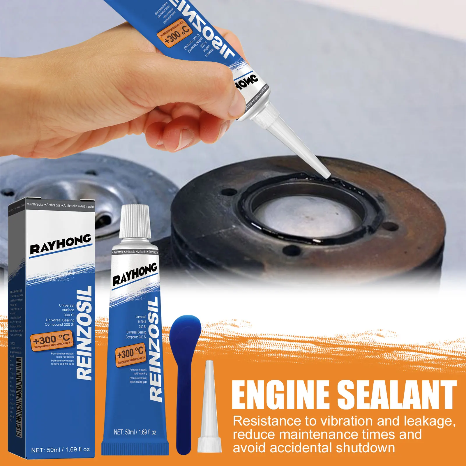 Engine-Specific Sealant–Resists High & Low Temperatures Without Deterioration,Repairs Aged Seals,Penetrates Gaps for LeakSealing