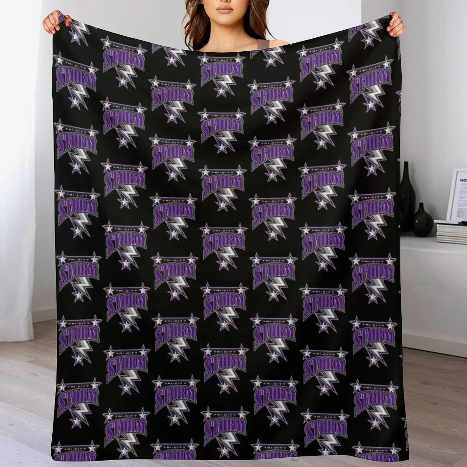 

Tri City Storm Throw Blanket Fuzzy Plush Throw Blanket for Sofa Chair