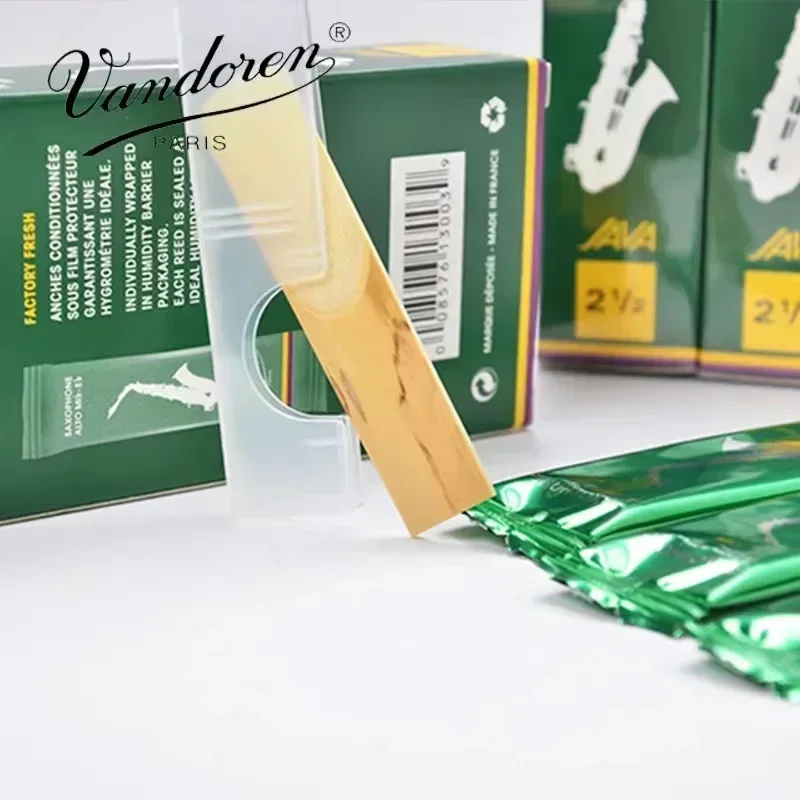 France Vandoren JAVA Eb Alto Sax Green Box Reed 2/2.5/3/3.5 [with Gift] 10 pcs/box