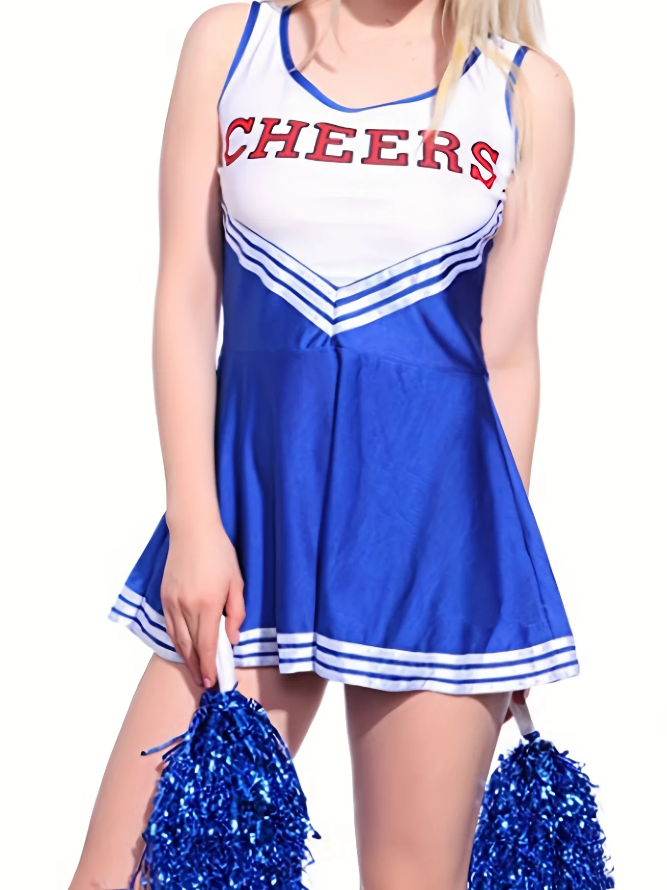 Cheerleader style costumes performance costumes for women's groups performance costumes for dance platforms pom pom girl